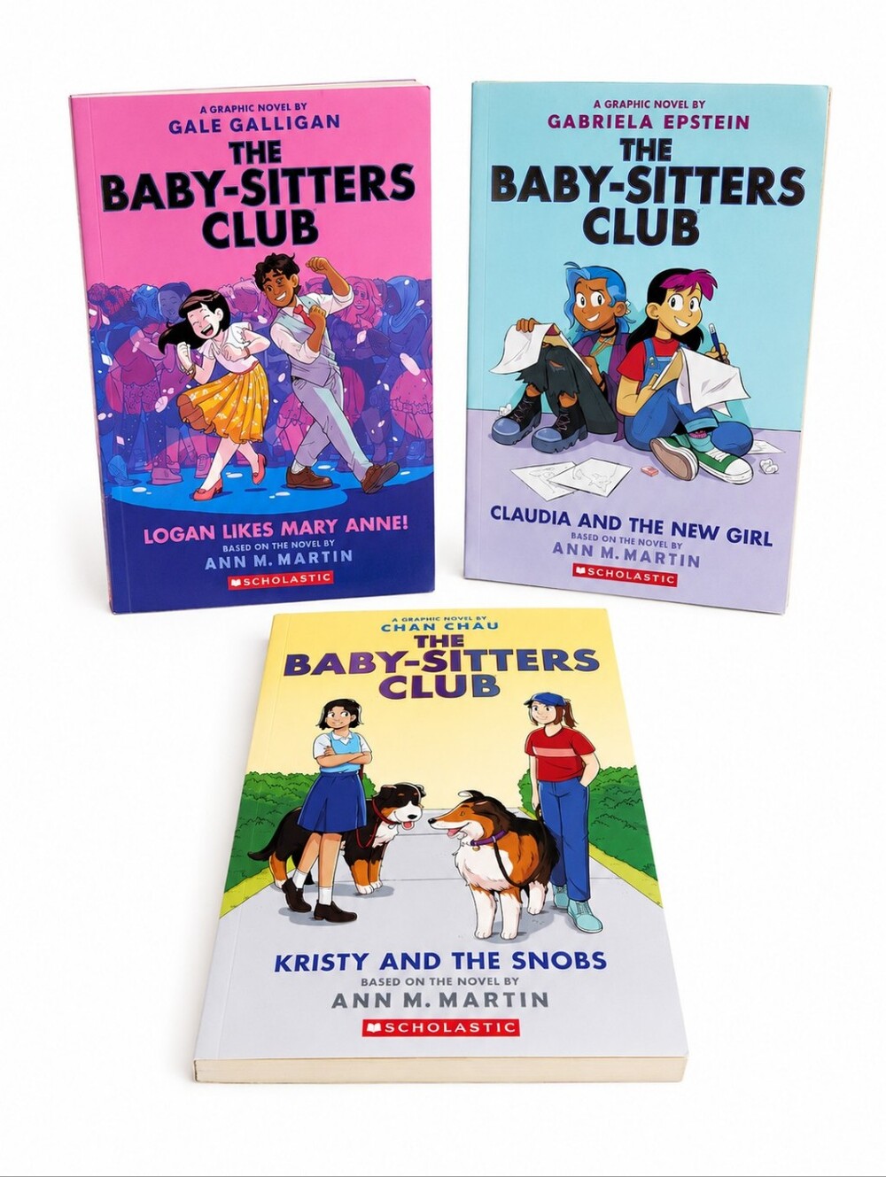 The Baby-Sitters Club Graphic Novels Books 8-10 Lot Scholastic BSC Graphix Paper